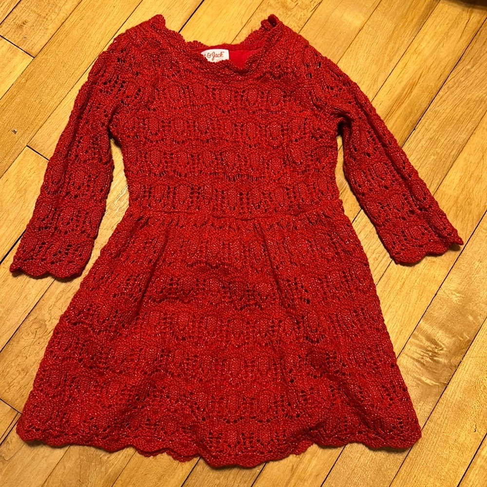 Cat & Jack size 3T red holiday dress